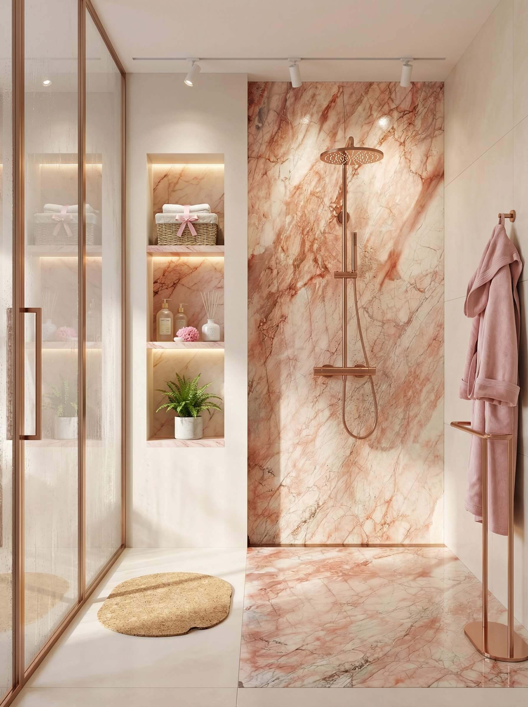 四季粉大理石质感展示